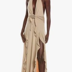 WeWoreWhat Ruffle Maxi Dress